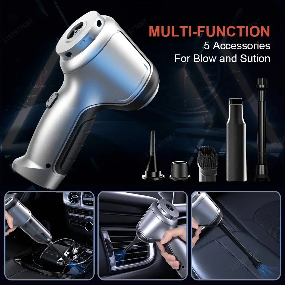 95000Pa Wireless Portable Vacuum Cleaner Car Vacuum Cleaner Handheld Mini Forcar Home Desktop Keyboard Cleaning Cordless Cleaner