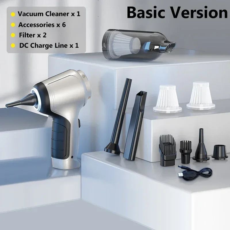 95000Pa Wireless Portable Vacuum Cleaner Car Vacuum Cleaner Handheld Mini Forcar Home Desktop Keyboard Cleaning Cordless Cleaner